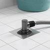Square Stainless Steel Odor Proof Drain Shower Obstacle Filter Washing Machine Drain Connector Cover Adapter Tee Joint Adapter