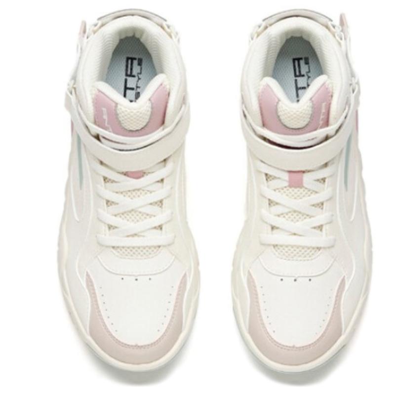 Anta Durable Breathable High-Top Skateboard Shoes Women's Lotus Gray White Sneakers 922048011-2