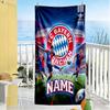 Bayern Munich Poster Customizable Name Beach Towel Super Soft & Absorbent