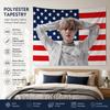 Kpop hvězda Americká vlajka Gobelín Plochý tisk Estetický Hudební fanoušek Pozadí do ložnice Trendy Chlapecká skupina Banner Plakát