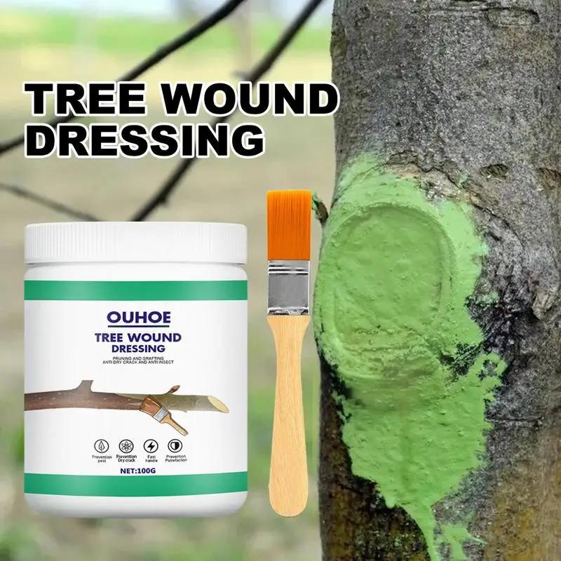 Tree Grafting Paste Tree Wound Bonsai Cut Paste Smear Agent Plant Grafting Pruning Sealer With Brush Bonsai Cut Wound Paste Tree