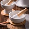 Ceramic Pepper Grinder Bowl Hand Crasher Mortar Pestle Set for Home Kitchen Spice Grinding EU Export