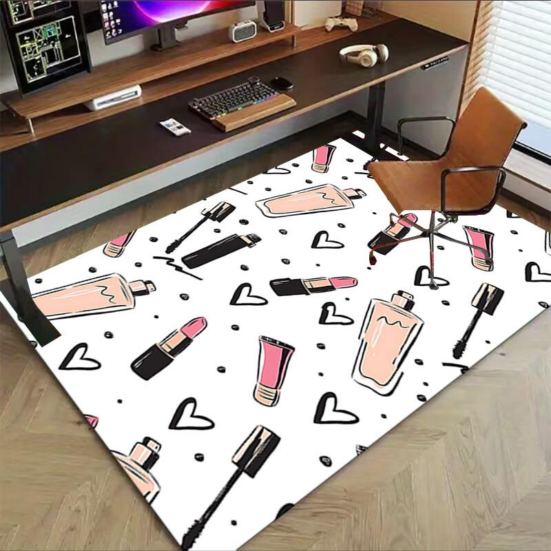 1PC makeup hearts Anti-slip carpet, suitable for Office, bedroomand playrooms. It can also be used as a sofa footrest cover-W68