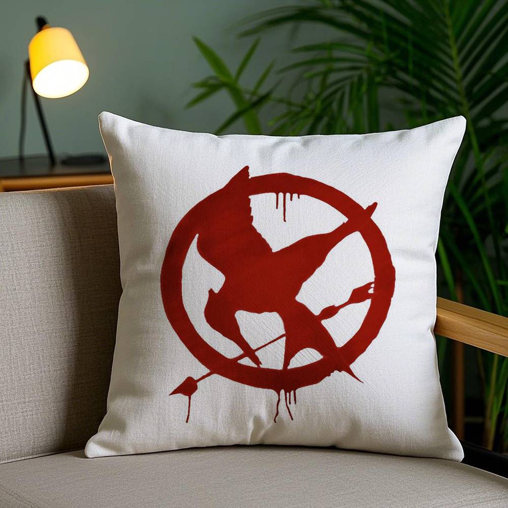 Pillow Case The H-Hunger Games Sofa Short Plush Double-sided HD Printing Room Home Office Gift Cushion Cover
