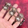 Pulseira de magnesita cavalo selvagem pulseira enrolada em fio de cobre pulseira de corrente ajustável pulseira de pedras preciosas joias de cobre feitas à mão presentes de casamento