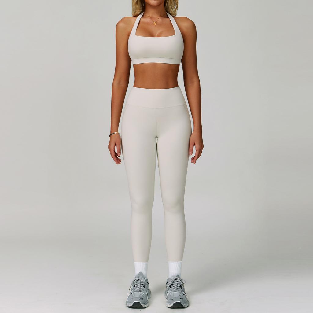 2 Piece Set Women's Tracksuit Fitness Clothes Yoga Sets Sportswear Workout Bra High Waist Leggings Set Gym Clothing Sports Suits