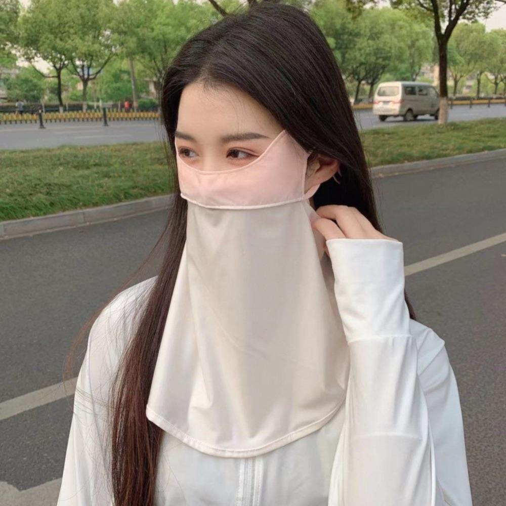 

UPF50+ Sun Protection Mask Gradient Sunshade Face Mask Fashion Anti-UV Neck Scarf Outdoor Style A