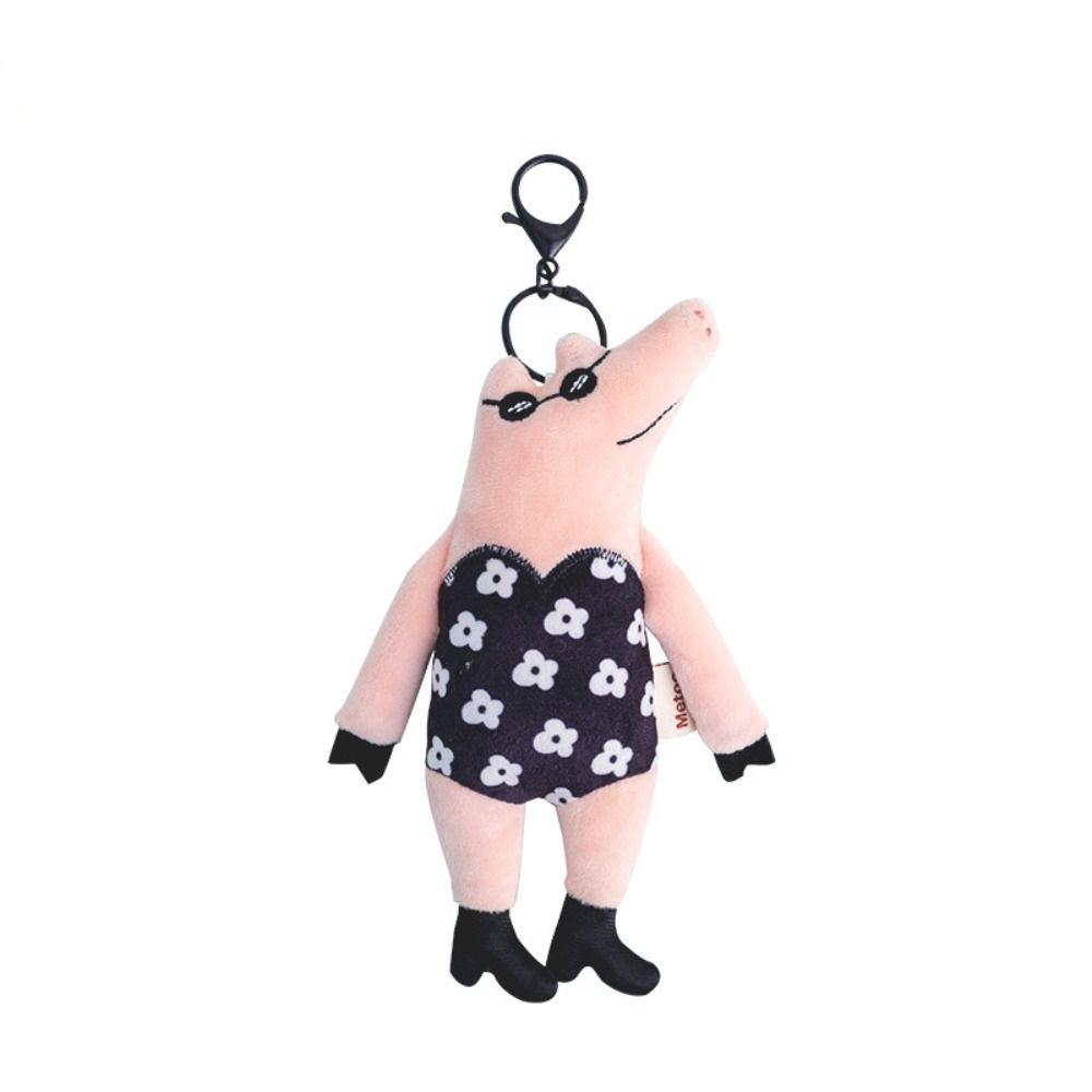 Cartoon Bag Pendant Accessories 17CM Key Rings Fashion Plush Doll Key Chains  Bag Ornaments