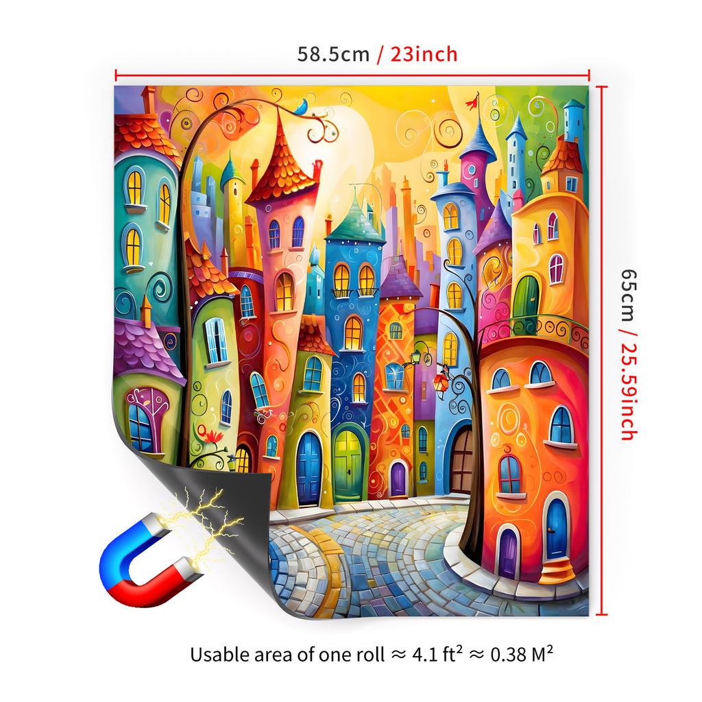 65X58.5Cm Household Dishwasher Magnetic Sticker Kitchen Home Refrigerator Magnetic Sticker