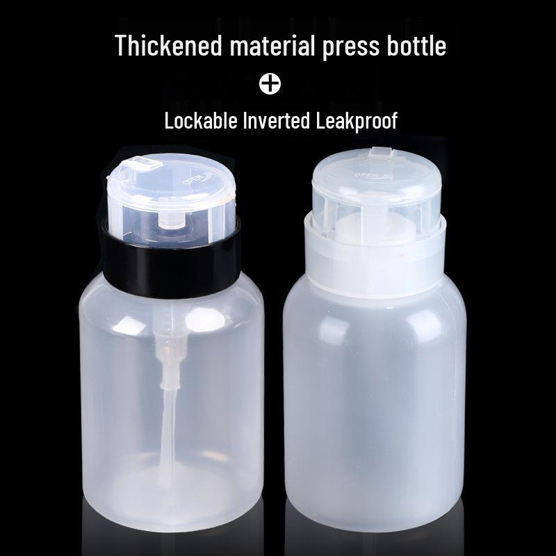 

200ml Nail Polish Remover Pump Bottle with Lock for Nail Art