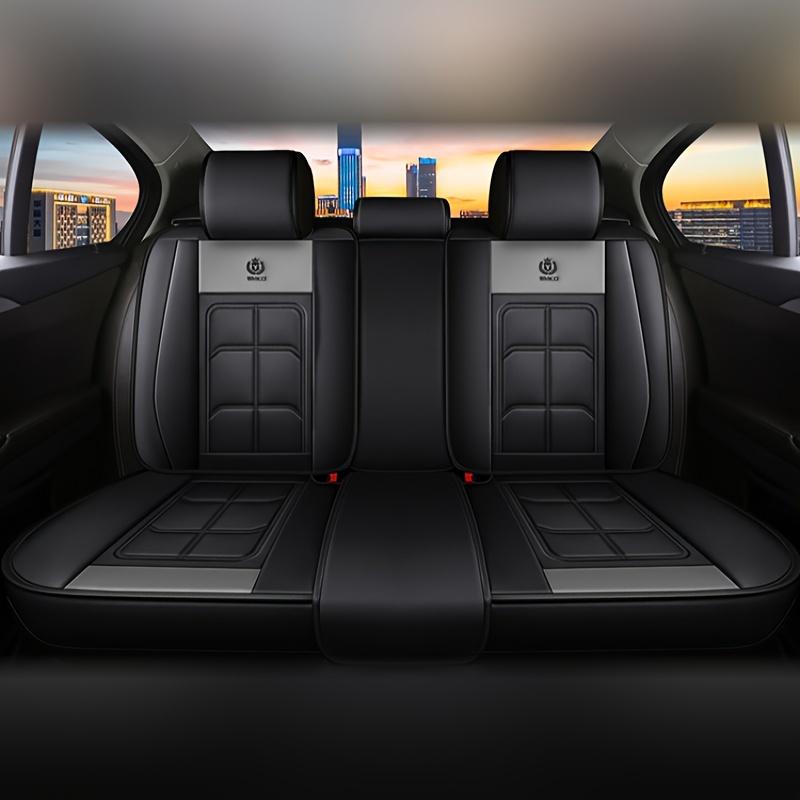 PU Leather Luxury Car Seat Covers for Rear Three-Seater Protective Pads for Sedans and SUVs - Durable Comfortable and Stylish Pickup Truck Seat Covers