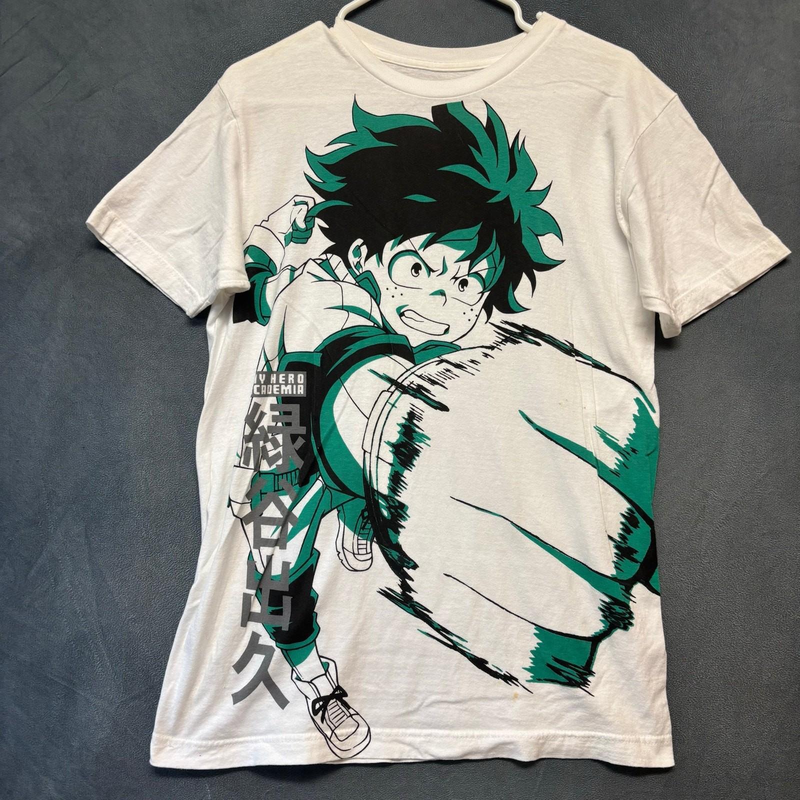My Hero Academia Deku Graphic Tee White Anime Shirt Artwork Coquette Harajuk XXXL