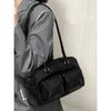 IELGY Koreanische Version der tragbaren Schultertasche im Retro-College-Stil für Damen mit großem Fassungsvermögen, lässig, für Pendler