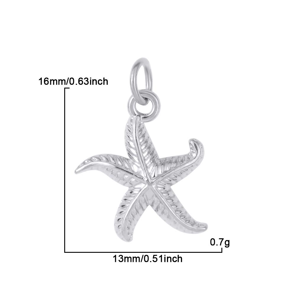 stainless steel Zircon Pendants women Necklace for choker Women DIY Pendant shell Starfish Conch charms necklace women Zircon