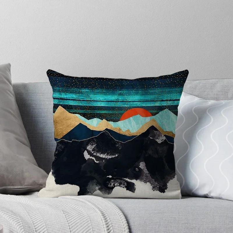 Federa per Cuscino Decorativa per la Casa Copricuscini Autunno Nordico X Soggiorno Moderno Divano Marocco Peluche Colore