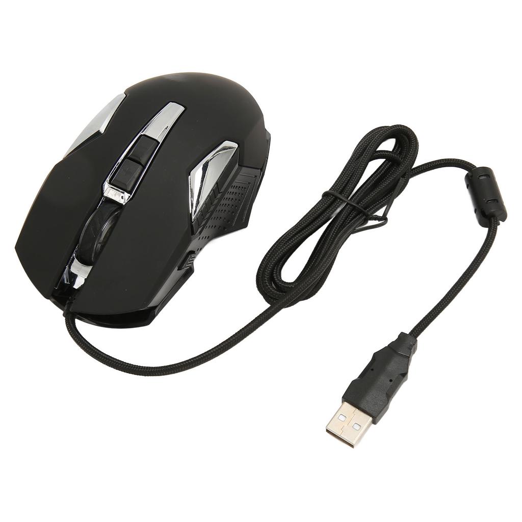 RGB Gaming Mouse 7200 DPI Programmable Buttons Backlight Software Support       Button USB Wired Game Mouse