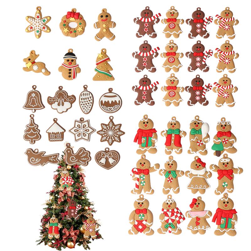 Man Gingerbread 61112pcs Christmas Tree Decoration Pendant Xmas New Gift Year