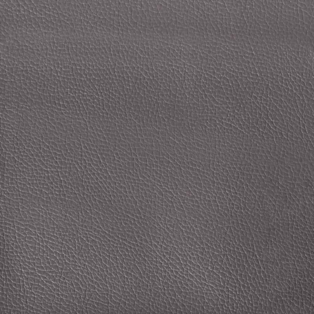 Bed Frame without Mattress Gray 120 x 190 cm Faux Leather