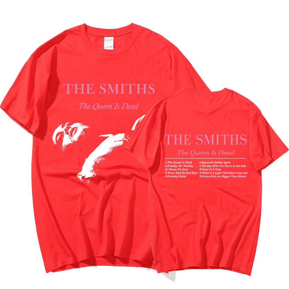 The Smiths The Queen Is Dead T Shirts Men Punk Rock Band 1980's Indie, Morrissey Short Sleeve T-shirt Oversized Cotton T Shirt