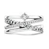 Original   CopperSparkling Shiny Multi-Layer Ring For Women Girls Jewelry Birthday Anniversary Gifts