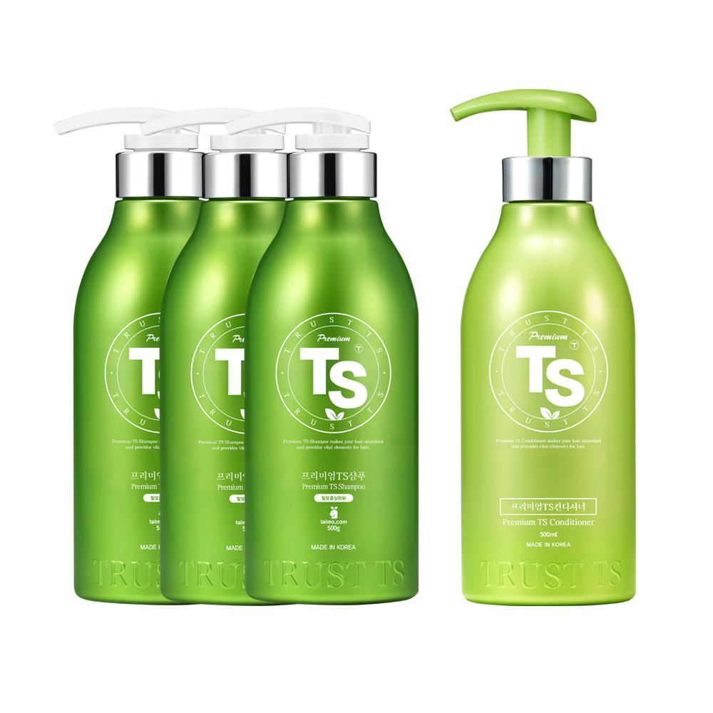 Premium TS Shampoo 500g x 3 + Premium TS Conditioner 500ml