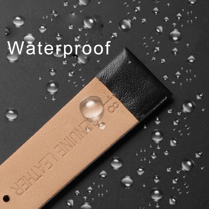 Watch Accessories 12mm-24mm Genuine Leather Watch Band For DW Daniel Wellington Watch Strap Fashion Pink Watchbands