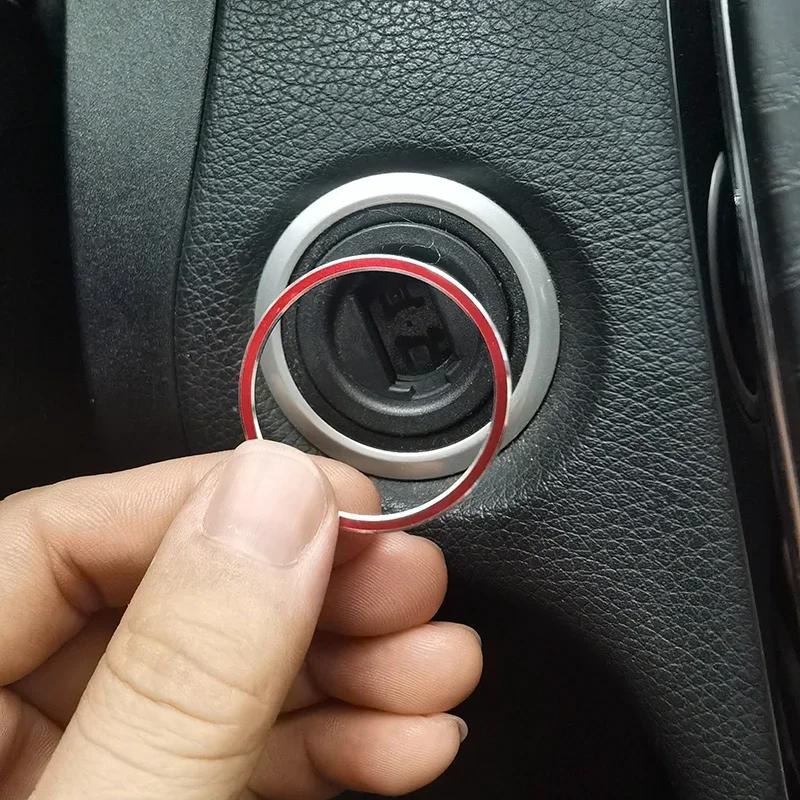 Car Interior Engine Start Stop Ignition Key Ring For Mercedes Benz Amg A B C Glc Gla Cla Gl Class W176 W246 W205 X253 X156 C117