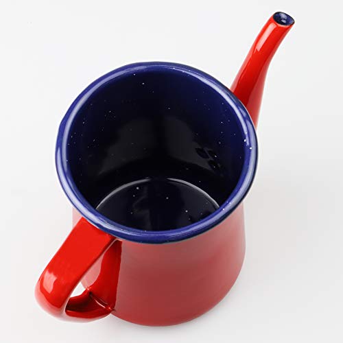 Pearl Metal Coffee Pot, Red, 600ml, Enamel, Just the Right Size, HB-4412
