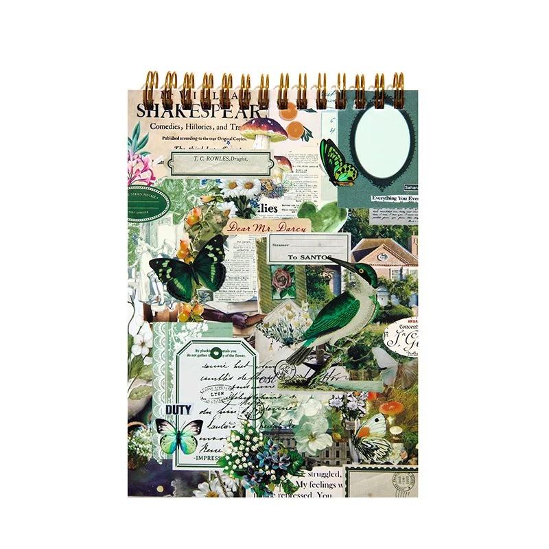 50 Pcs Large-sized Sticker Books Vintage Decorative Adhesive Diy Stick Labels Diary Album Scrapbooking Material Craft Supplies