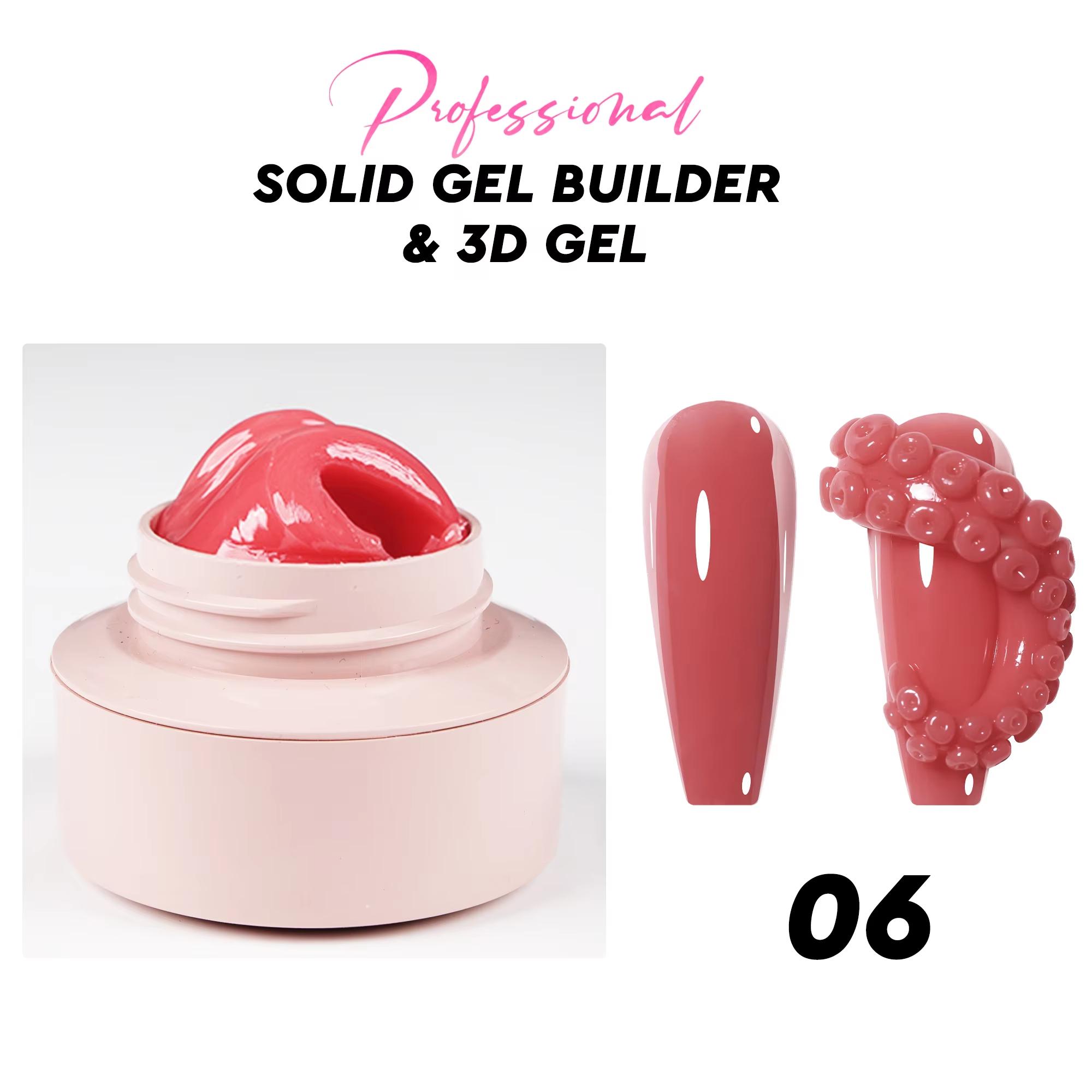 

JTING 6 цветов антипригарный твердый строительный гель в банке акриловый поли гель для наращивания ногтей для дизайна ногтей резьба ODM индивидуальный поставщик ногтей