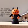 3Pcs/Set Durable Pumpkin Wizard Statue Craft Halloween Devil Decoration  Office Display