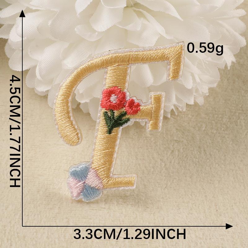 Embroidery Label Embroidery Sticker Clothes And Hats Accessories Original 26 Letters Shoes And Hats Bag Accessories Patch Self-Adhesive Sticker