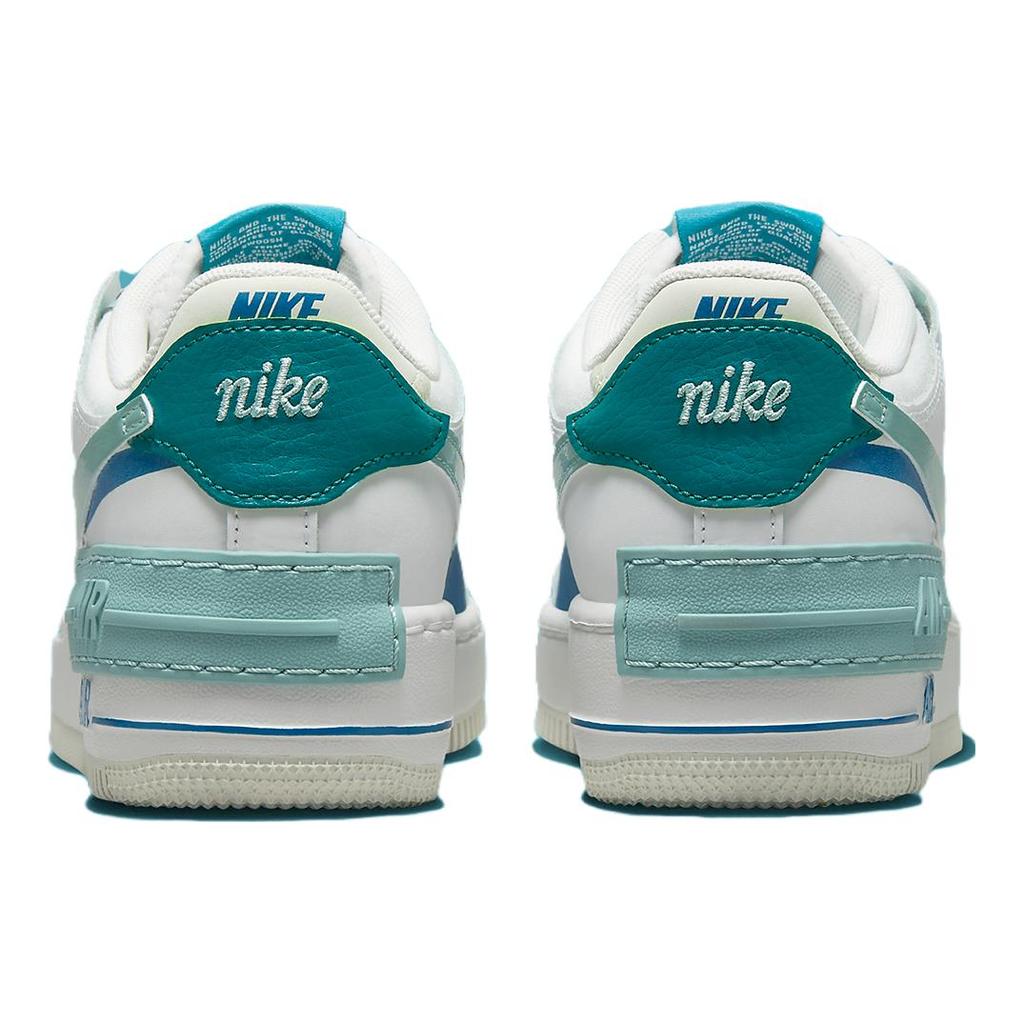 Nové dámské Nike Air Force 1 Shadow White Industrial Blue Teal DZ1847-101