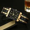 WWOOR Top Brand Luxury Steel Strap Business Quartz Watch Men Casual Waterproof Sports Watch