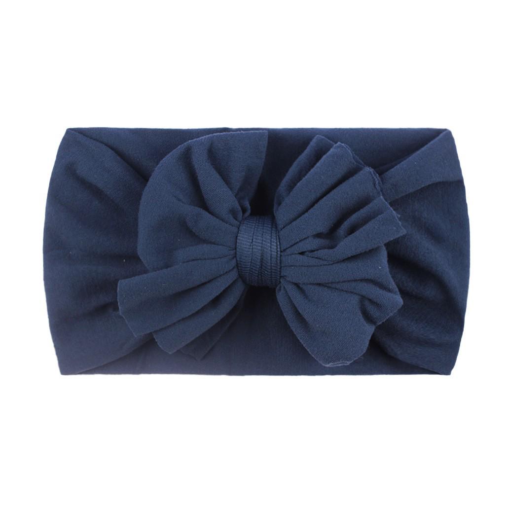 23-Color Baby Nylon Bow Headbands - Double Layer Fashion Headdress