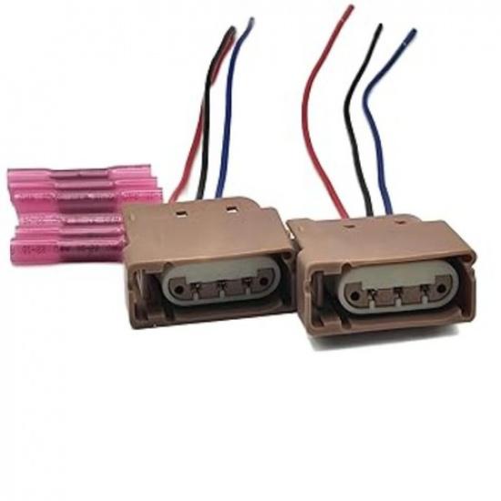 3-Pin Automotive Waterproof Connector Plug - Compatible with Headlight, Turn