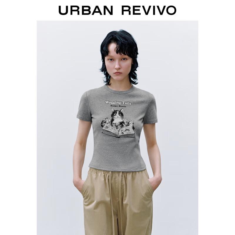 UR Women's Slim Fit Colorblock Print Short Sleeve T-Shirt