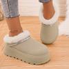 Fashion Fashion Glitter Chain Furry Snow Boots Women 2025 Winter Chunky Platform Wedge Heel Fur Ankle Boots Warm Short Plush Booties