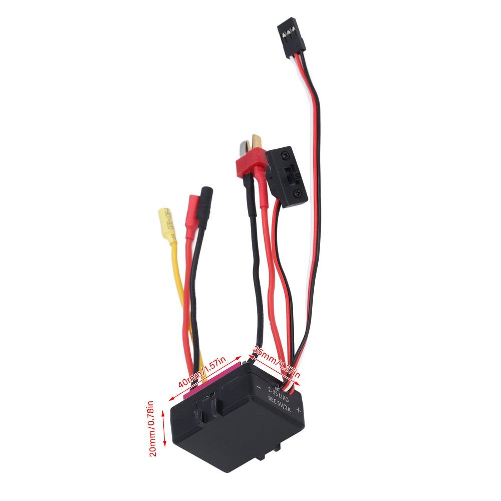 Waterproof Electronic Speed Controller Dust-Proof Brushless Motor ESC Brushless ESC For RC Boat
