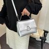 Glossy Handbag Small Square Bag Crossbody Shoulder Women's Bag