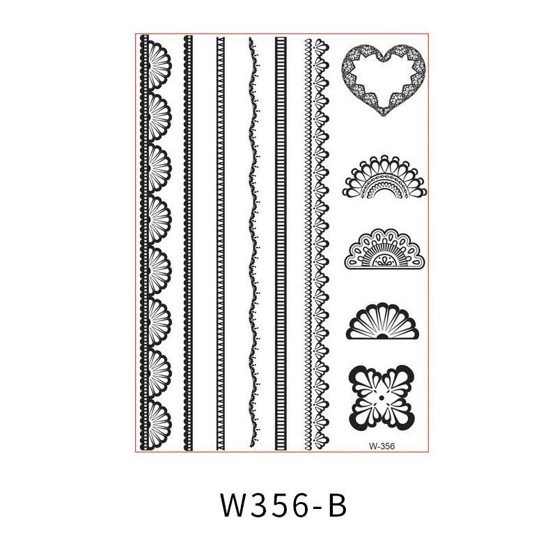 Beauty Sticker Black Tattoo Sticker Temporary Tattoo Waterproof Tattoo Sticker