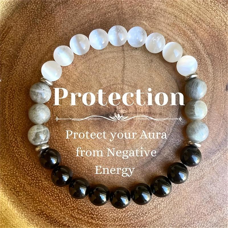 Natural Stone Bracelets Money Bracelet Empath Protection Bracelet Grounding Protection Bracelet Self-Love Bracelet