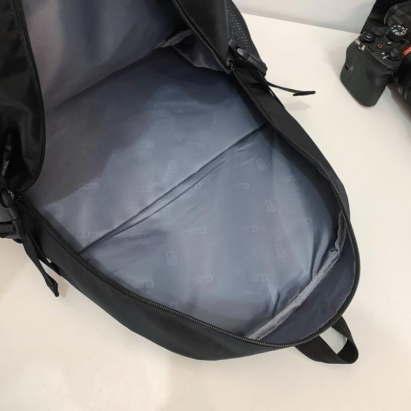 Plecak męski dla ucznia szkoły średniej Torba szkolna o dużej pojemności Plecak podróżny dla kobiet w jednolitym kolorze