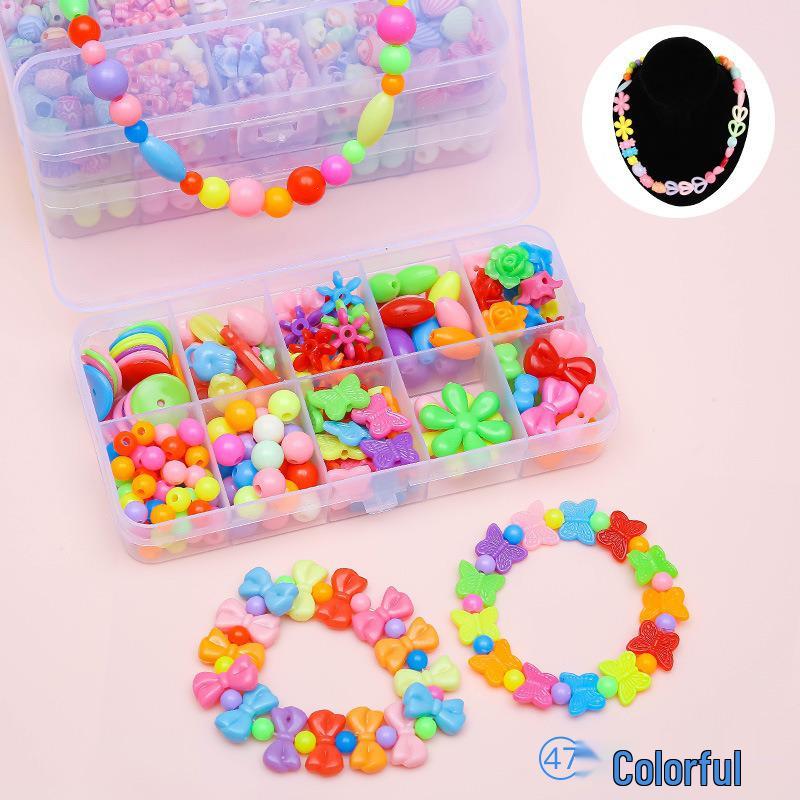 Kids' Handmade Bracelets DIY Gift Set for 8-Year-Old Girls - Beading Materials Included