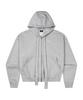 Vestirya Small Logo Ribbon Zip-Up Gray