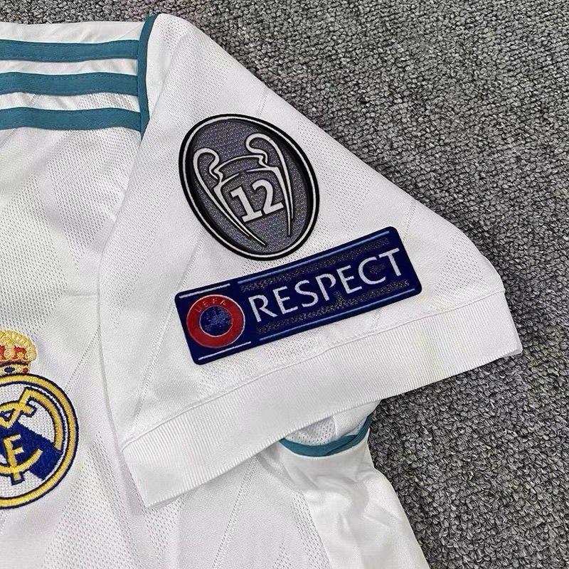 Retro Real Madrid 17/18 Domácí dres finále UCL | Ronaldo 7/10/11/4 Fotbalová sada dresů