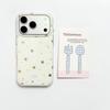 Round edge Korean gilt star pendant for iPhone17promax Apple 16 mobile phone case 15 love bracket