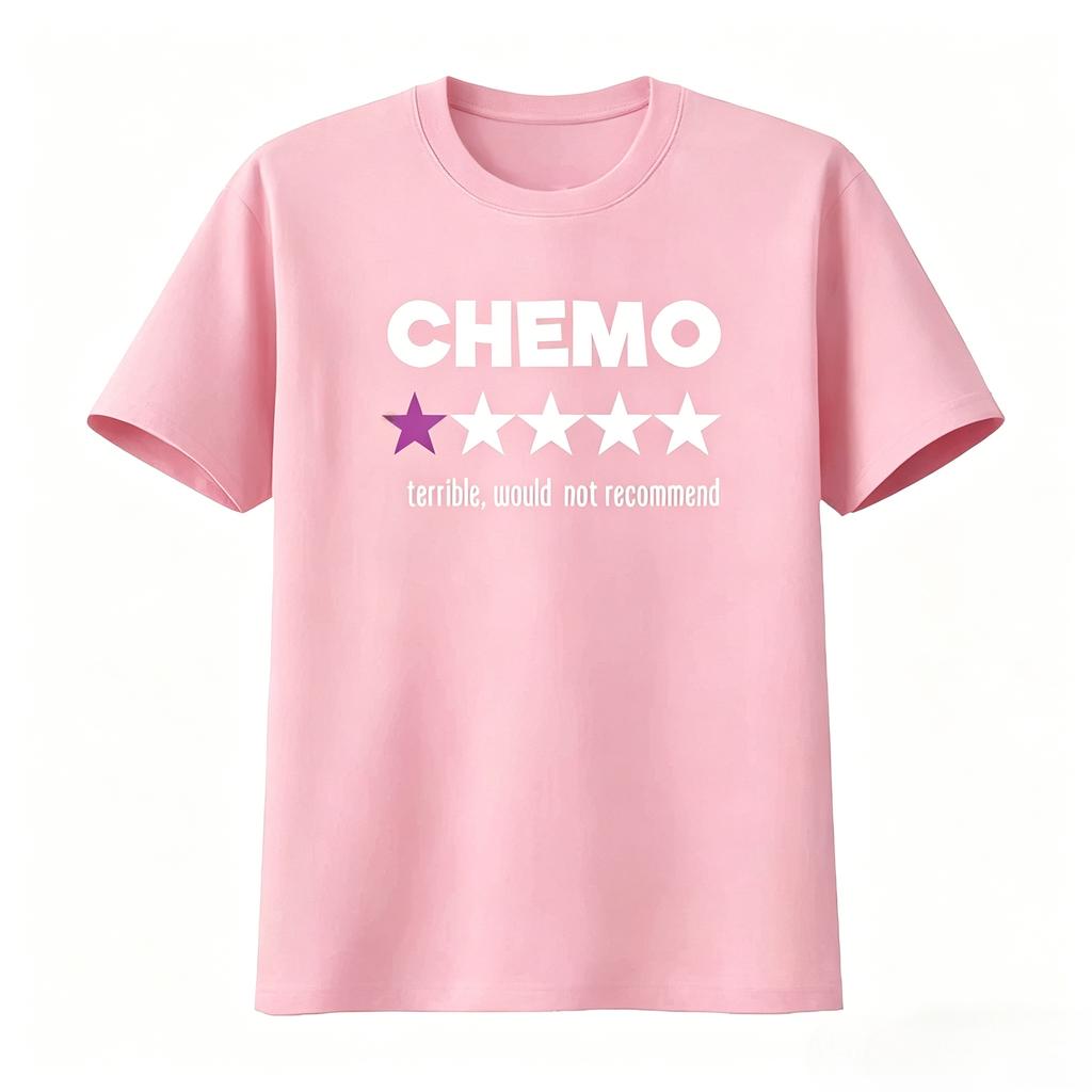 Funny Chemo Tshirt With Star Design For Cancer Survivors Sarcastic Chemotherapy Recomunisexdation Unisexs Clothing Summer T Shirt