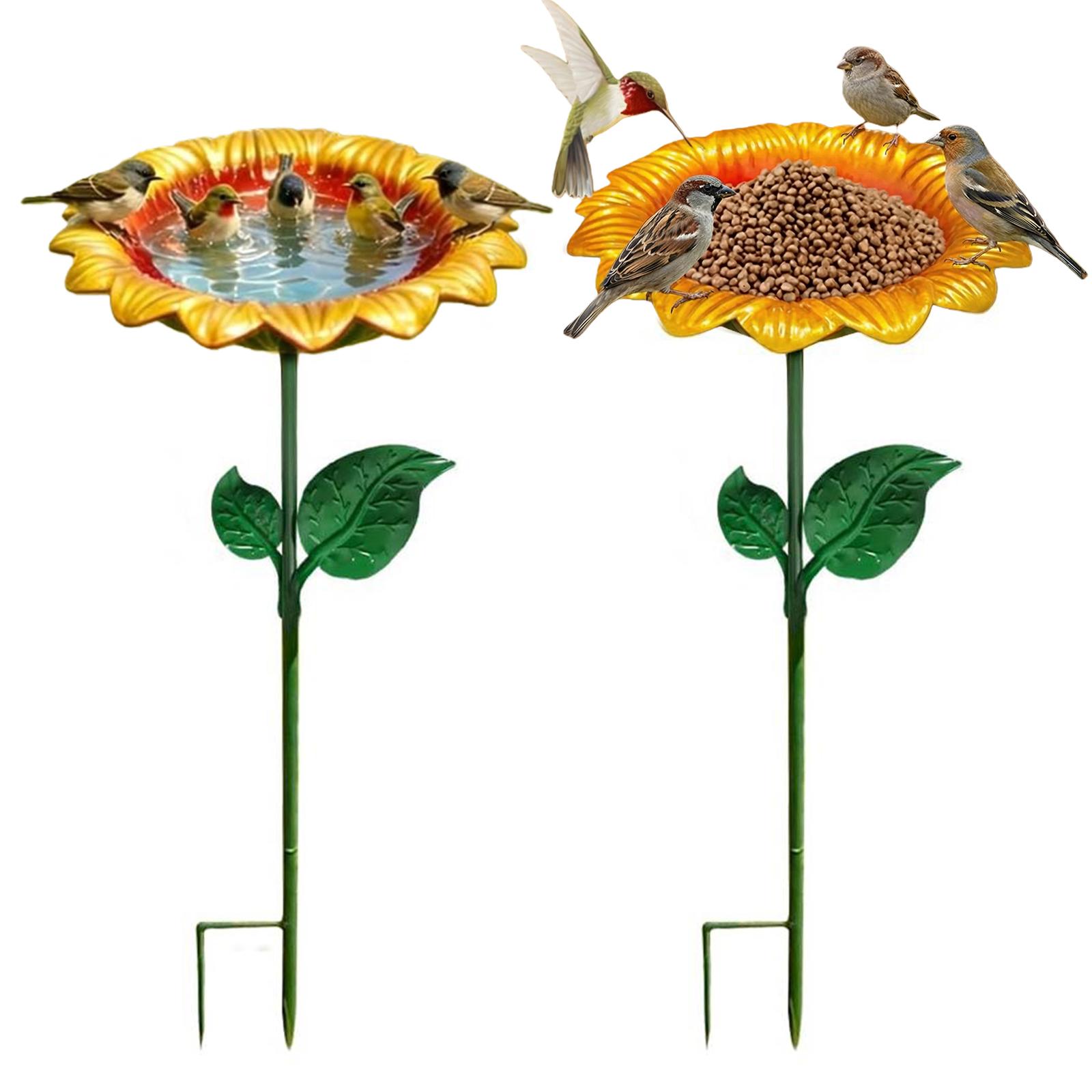 

Flower Metal Bird Bath for Outside Decorative Flower Garden Stake Outdoor Bird Bath Bowl for Garden Patio Yard Lawn Decor China Mainland