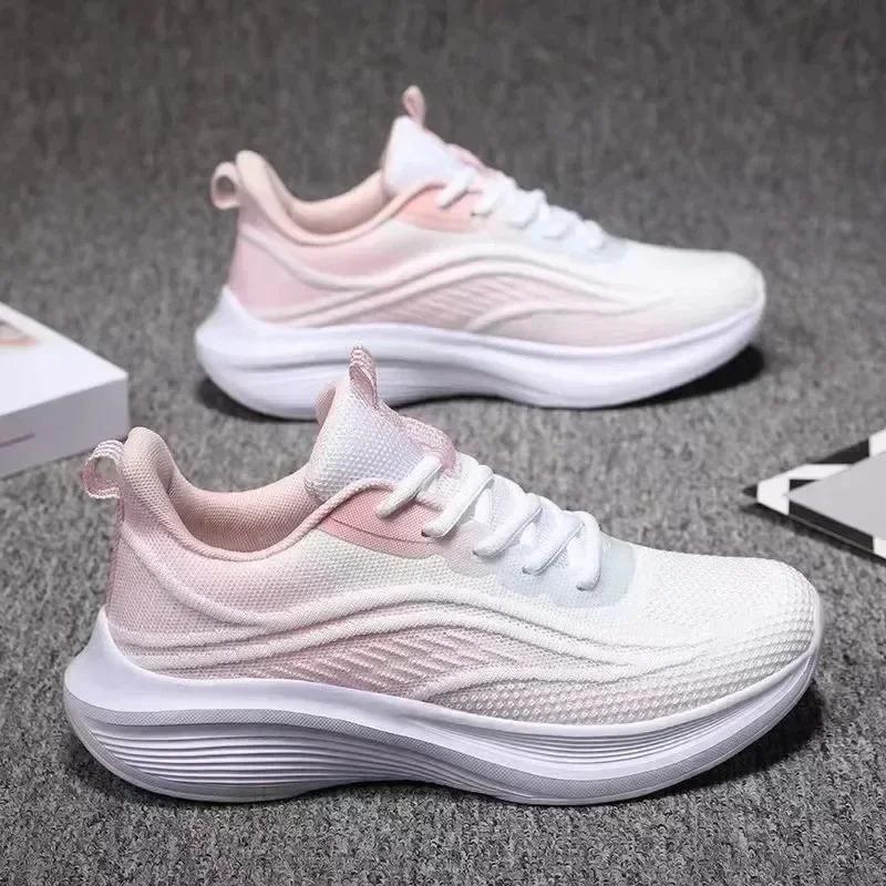 Laufschuhe für Damen - Rutschfest Mesh Atmungsaktiv Modisch für Sommer Wandern & Tennis Paaroption